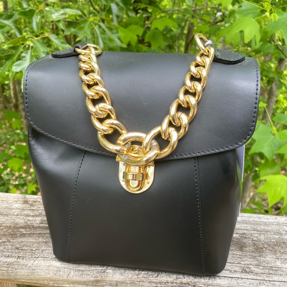 NWT DIVINA FIRENZE Leather Convertible Backpack/Purse